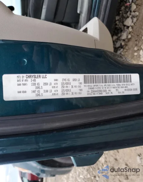 2009 Dodge Grand Caravan Se из США, поврежденный, VIN 2D8HN44E89R615028